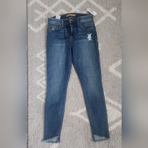 Joe's Jeans Icon Blondie Maeve Skinny Ankle Raw Hem Blue Size 25 - Picture 1 of 6
